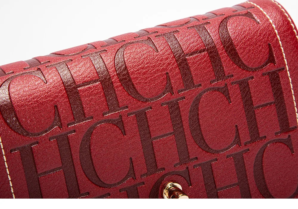 Sac à bandoulière pour femmes, marque de luxe, mode couleur unie, sac à main imprimé, Design de mode, modèle d'accessoires en métal, boucle, 2025