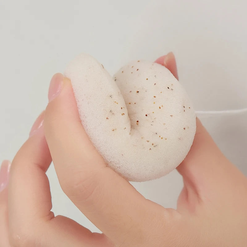 Brainbow Konjac Sponge for facial washing, oval facial cleansing, expectorant, puffiness, books