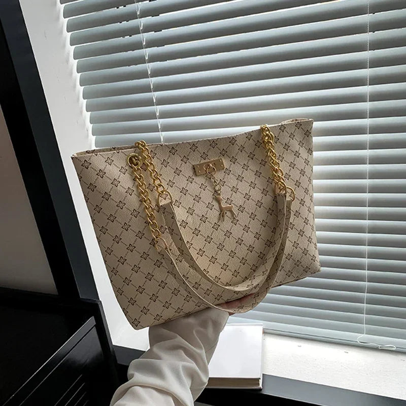 Nouveau sac à main presbytie Texture cuir souple grande capacité fourre-tout femmes sac avec accessoires suspendus sac à bandoulière