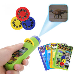 Children's Projection Flashlight, Light Projector, Cute Cartoon Dinosaur Educational Toy, Picture Light, Bedtime Learning, Fun Toys for Kids