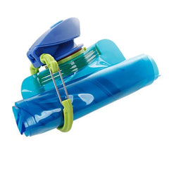 Bouteille d'eau de voyage pliable et réutilisable, en plastique, souple, avec mousqueton