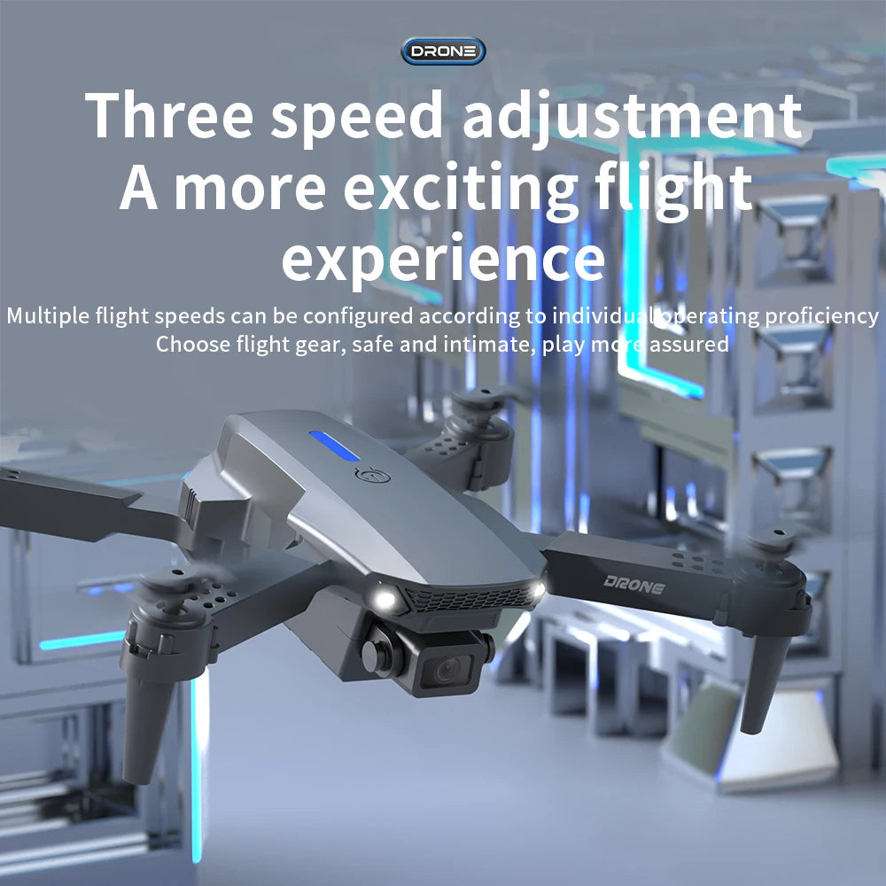 2025 E88 Pro Drone professionnel HD 4K RC avion double caméra localisation du flux optique RC quadrirotor avion hélicoptère garçon jouet