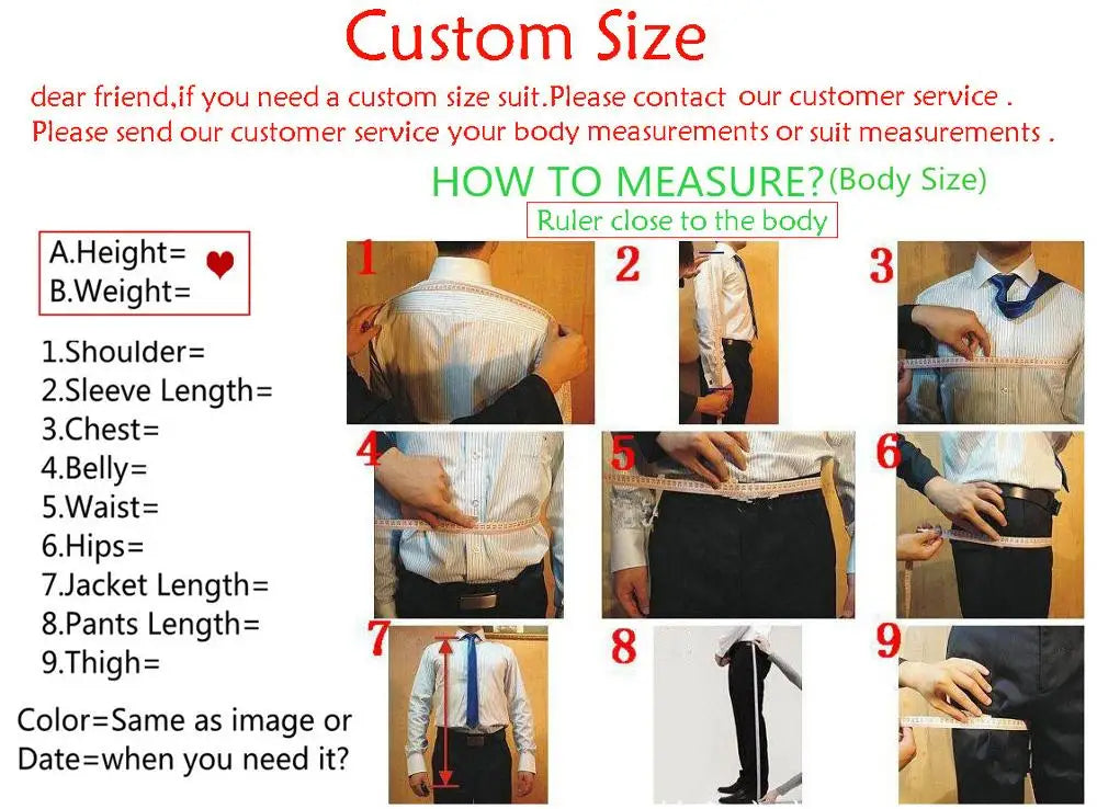Men's formal banquet business suit set, elegant outfits for grooms, wedding parties, proms, slim fit, blazer, vest, trousers, 3 pieces
