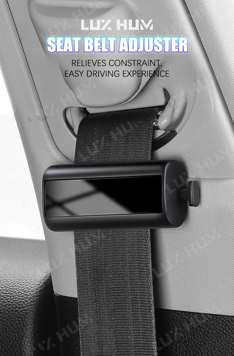 Ajusteur de ceinture de sécurité de voiture, réglage libre de la sangle d'épaule automatique, Clip de ceinture de sécurité pour les voyages, soulage la pression/Friction