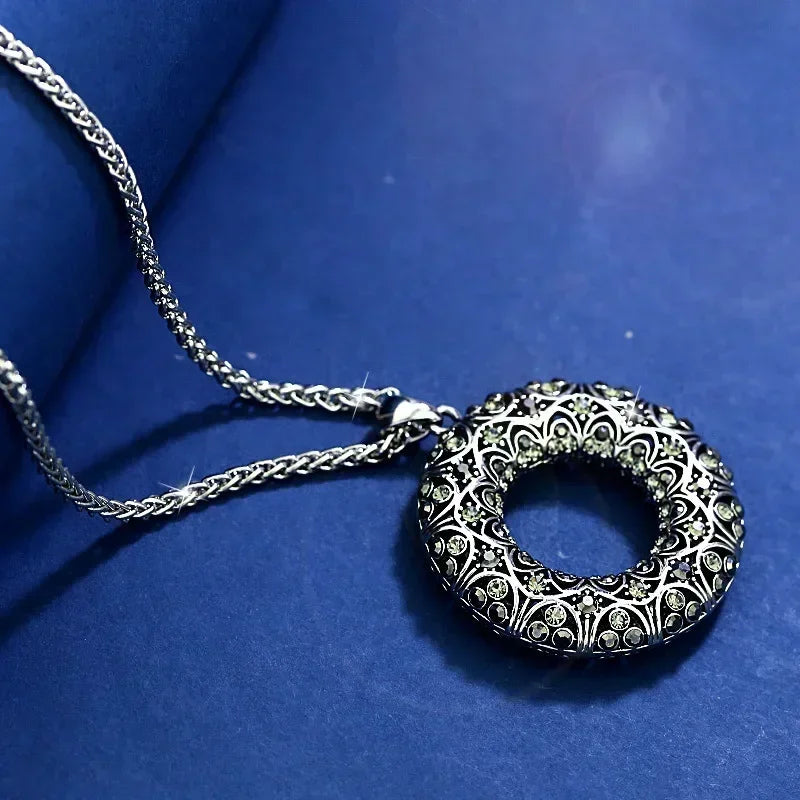 Colliers longs avec pendentif trapézoïdal en pierre semi-précieuse pour femmes, Vintage carré géométrique, cadeaux féminins, bijoux, nouvelle collection 2025