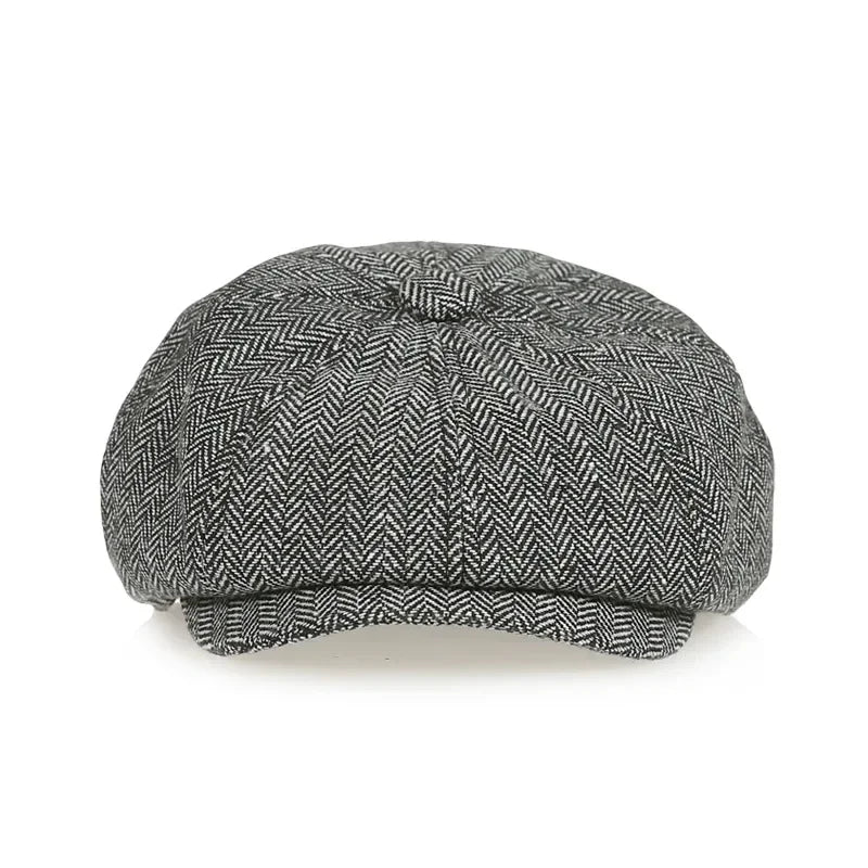 Casquette béret Vintage pour enfants, joli et élégant, chapeau de journal Ca rétro et Tweed pour enfants