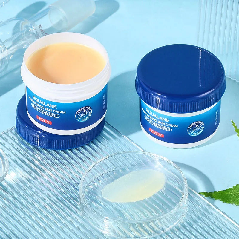 Crème au Squalane ultra-nourrissante pour peaux sèches et rugueuses, hydratant en profondeur, prévient les fissures, la sécheresse, rafraîchissante mais non grasse