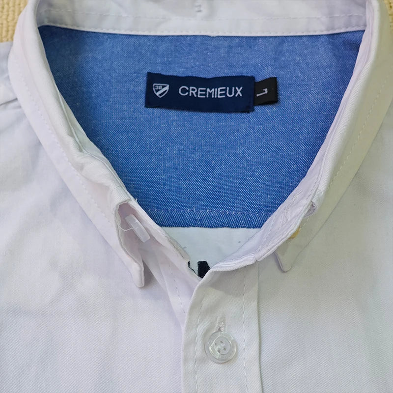 Cremieux quatre saisons survêtement Chemise pour Homme hommes chemise réglage deux pièces pantalons complets mode décontracté 100% coton Del France