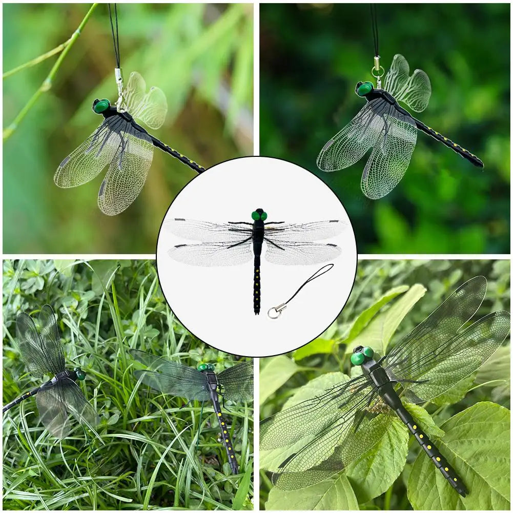 Simulation d'insecte libellule, modèle anti-moustiques, ornements suspendus d'extérieur, outil de répulsif pour jardin et ferme, 4 ou 10 pièces