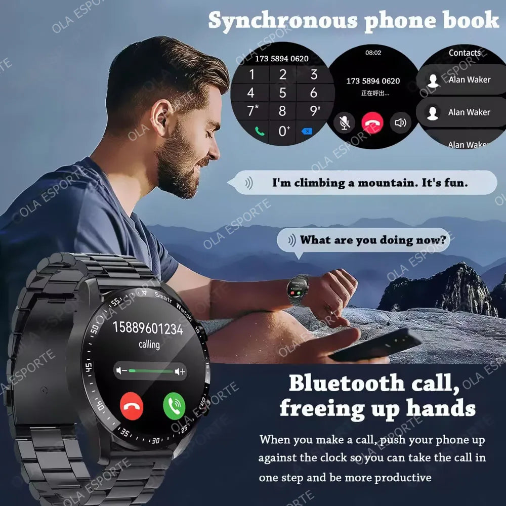 2025 nouvelle montre intelligente femmes hommes AMOLED écran Bluetooth appel plein écran tactile météo appel sport Bracelet intelligent 5ATM étanche