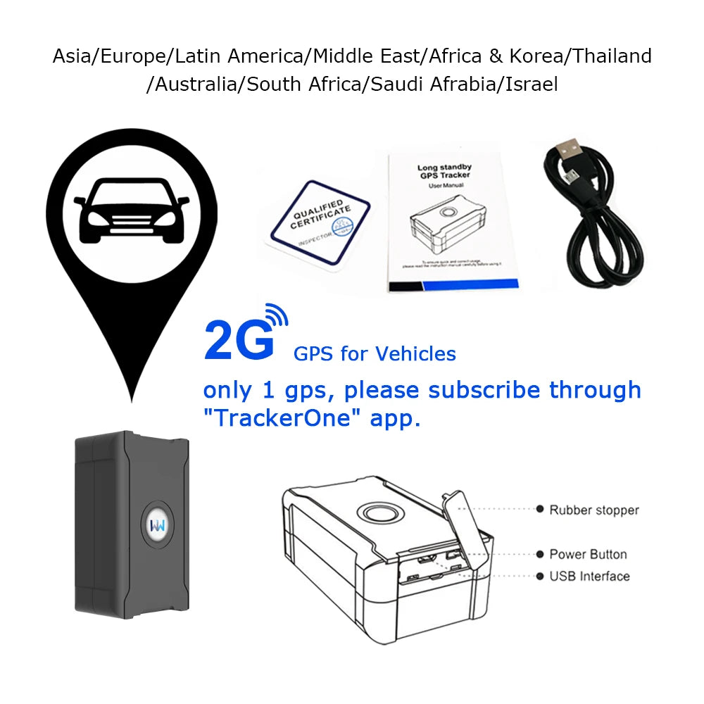 Traqueur GPS de précision de 5 m antivol de véhicule de suivi à distance pour le bétail de moto de camion de voiture avec un abonnement abordable