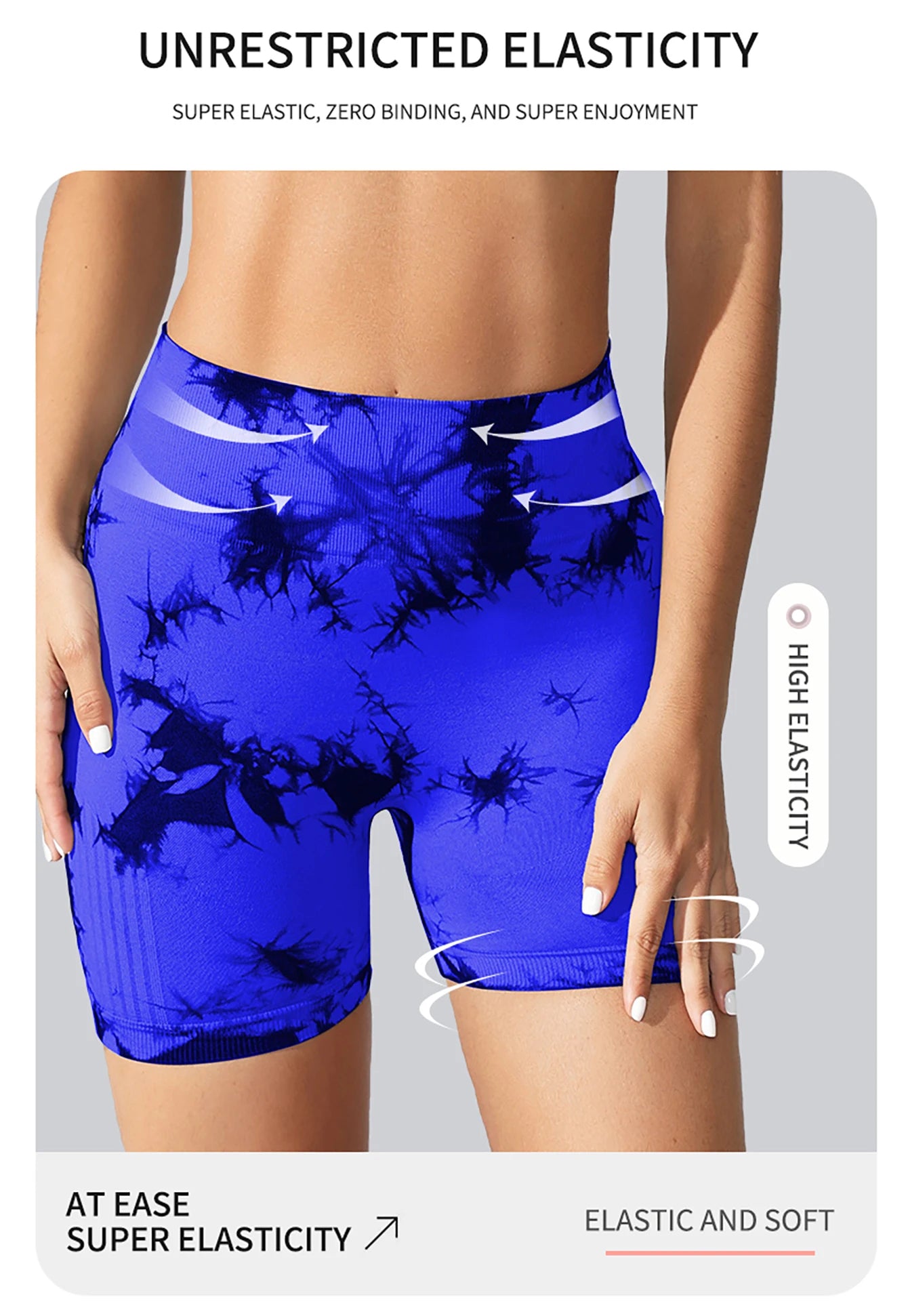 Leggings sans couture Tie Dye pour femmes, pantalons de Yoga taille haute, froissés, collants élastiques de levage des fesses, Leggings de sport à large ceinture