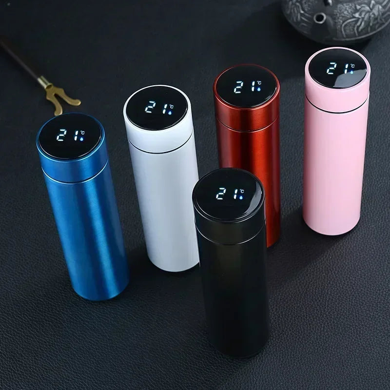 Bouteille Thermos en acier inoxydable de 500ml, avec affichage numérique de la température, tasse de mesure intelligente de la température, flacon sous vide