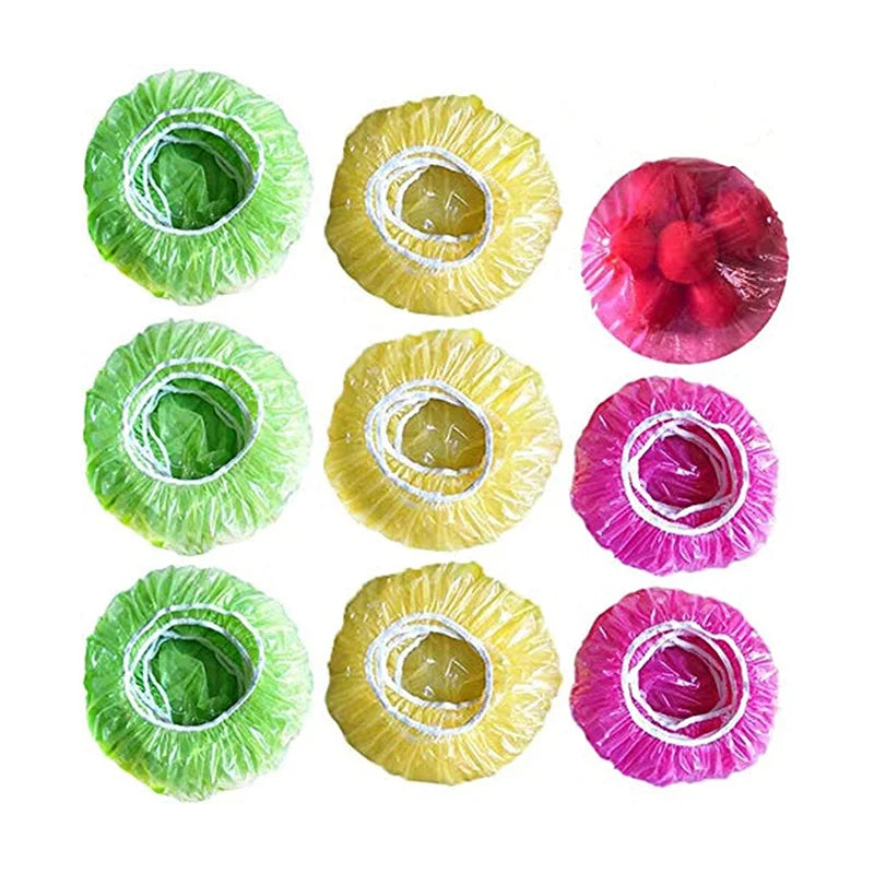 Couvercles alimentaires élastiques réutilisables, 60 pièces, emballage en plastique, couvercles alimentaires pour bols à fruits, tasses, bouchons de stockage de cuisine, sacs économiseurs pour conserver la fraîcheur