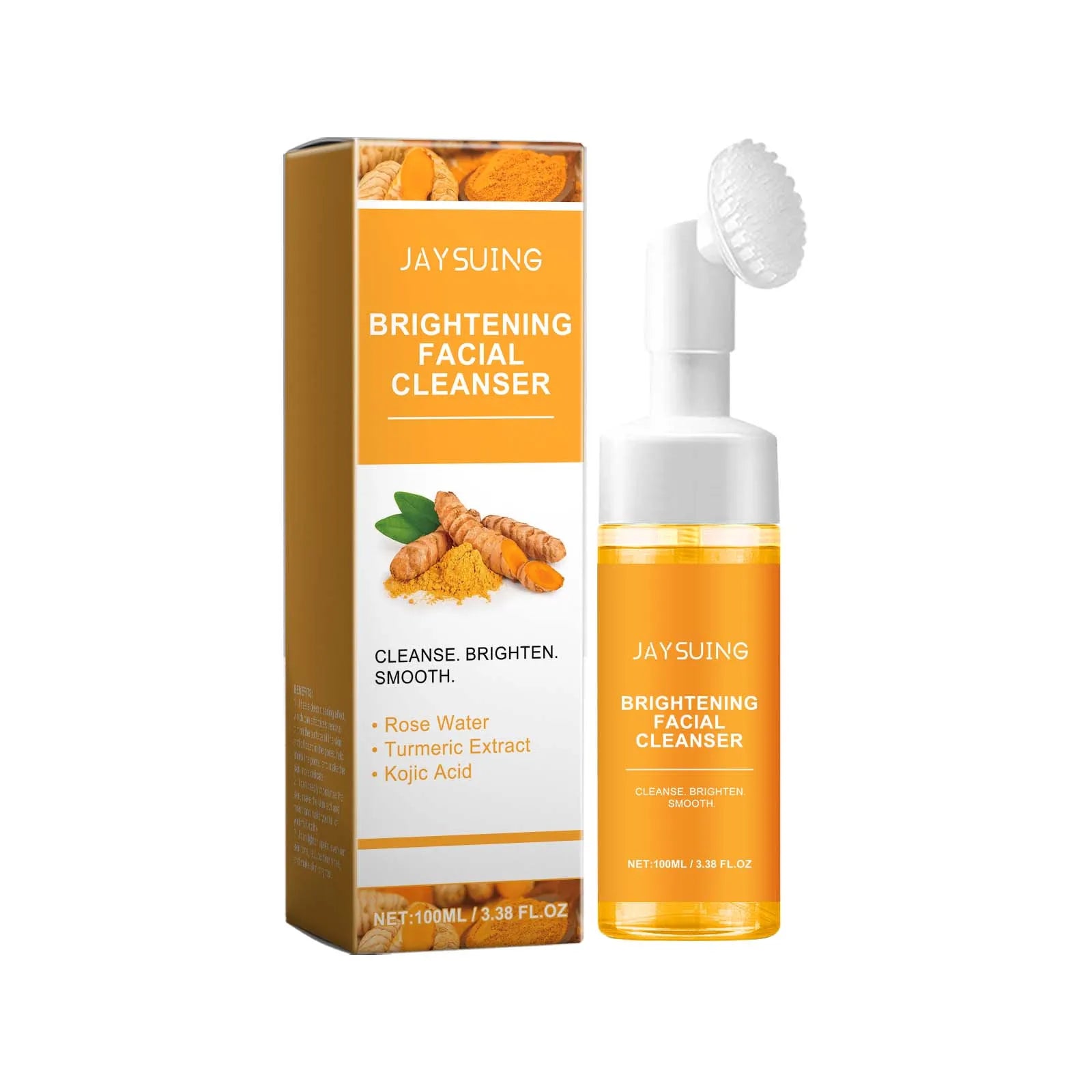 Jaysuing nettoyant au curcuma nettoyage en profondeur éclaircit la peau hydratant Anti-rides nourrissant en profondeur doux hydratant soins de la peau