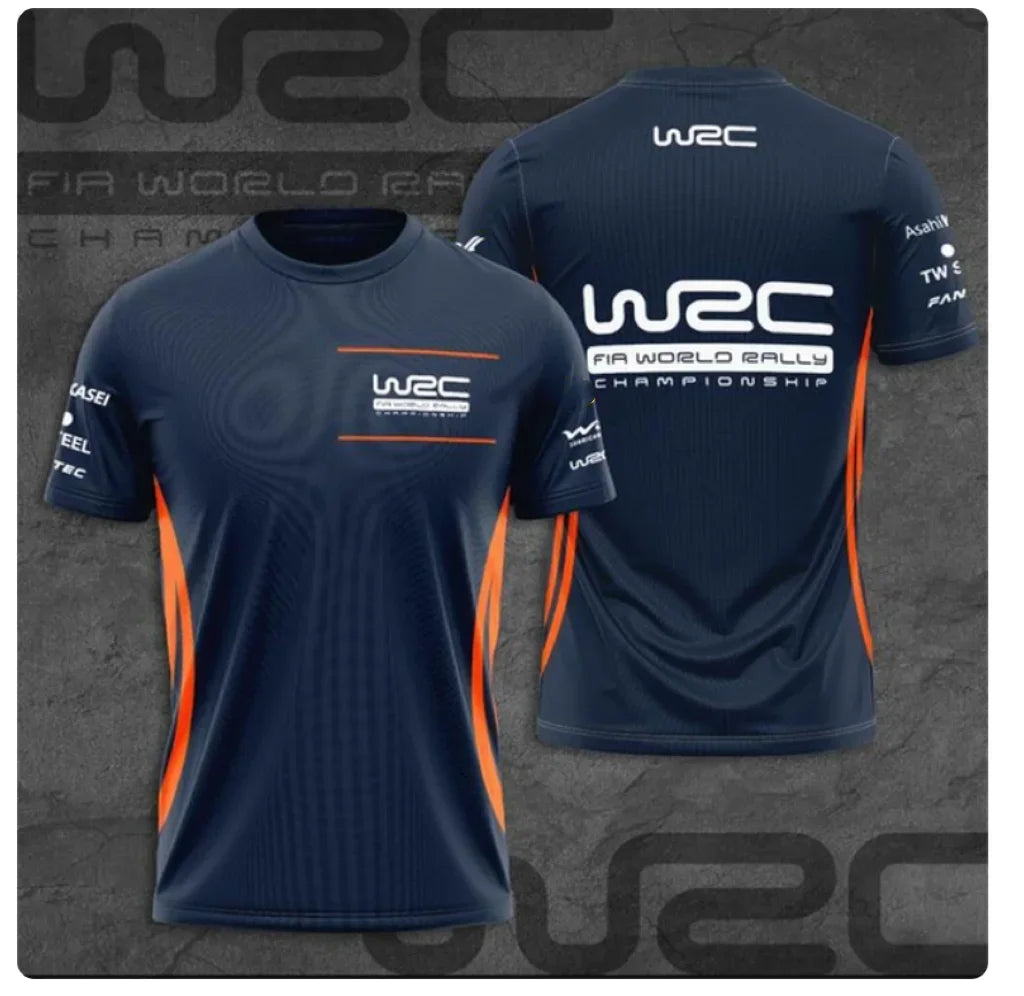 Chemise de rallye à col rond pour homme, WRC imbibé, chaud, sang, sportif, confortable, respirant, séchage rapide, voiture imbib