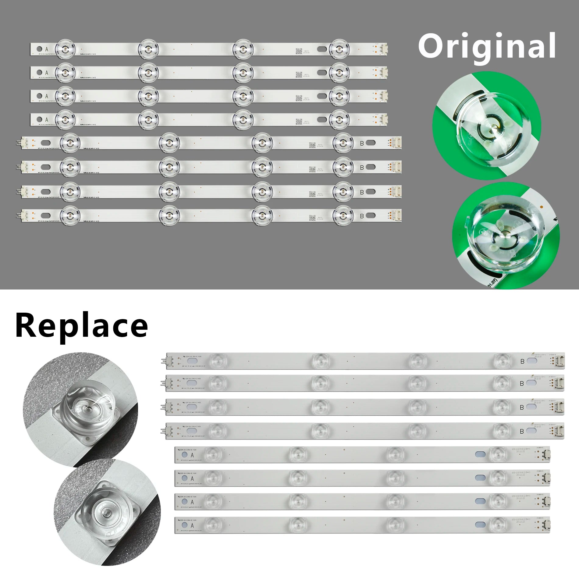 LED backlight strip for LIG DRT 3.0 42-inch TVs 42LF5800 42LB6200 42LF580V 42LB550A 42LB 42LB560 42LB628V 42LF5610