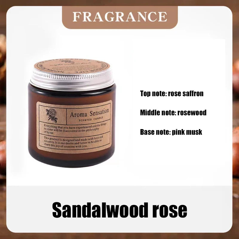 Aromatic, smokeless scented candle, handmade soy candle, warnings below, glass cup, home decoration, festival, wedding, birthday party gift