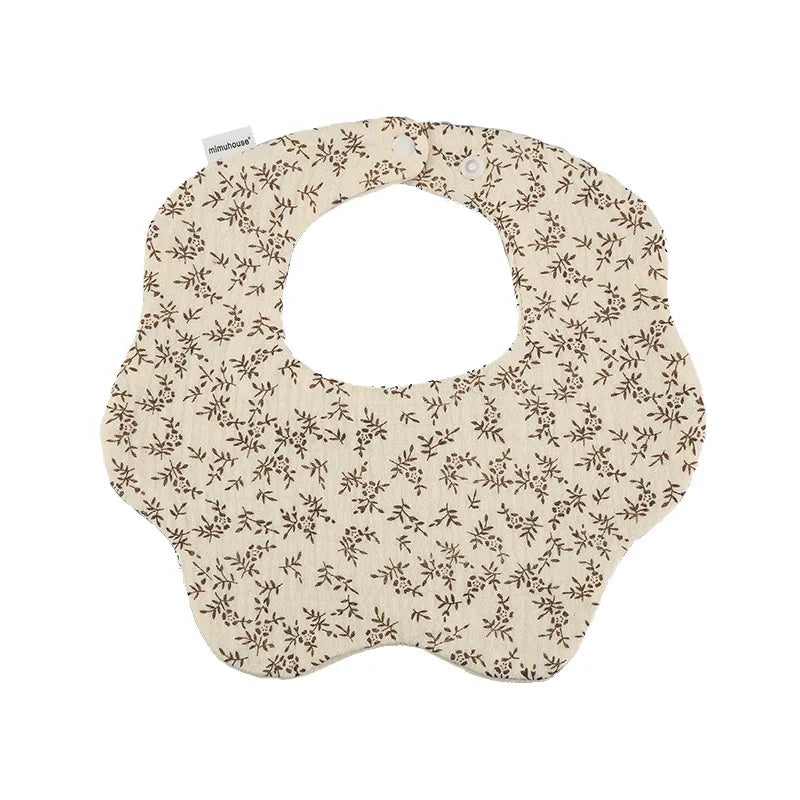 Bavoirs en coton imperméables pour nouveau-né, tissus réglables pour nourrissons filles et garçons, bavoir imprimé de dessin animé mignon, accessoires d'alimentation pour bébé
