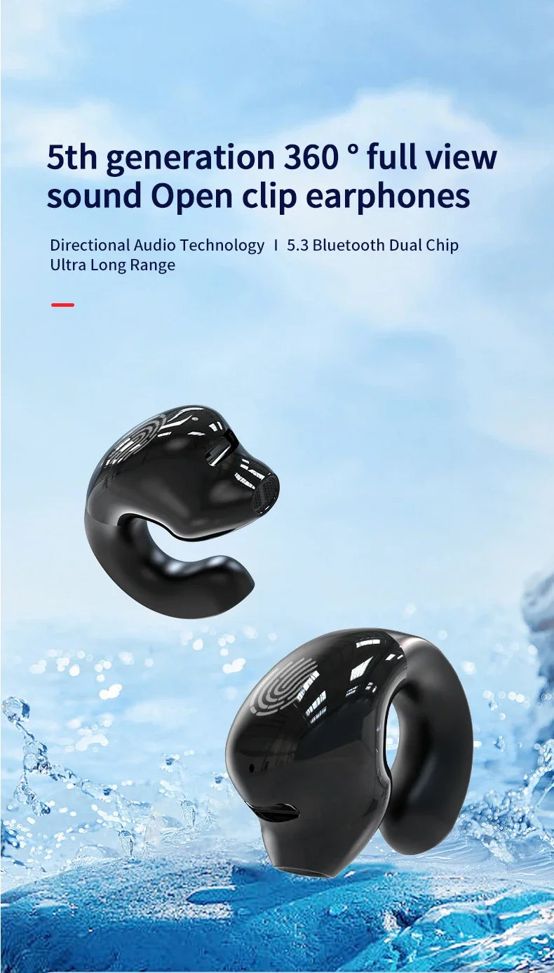 Écouteurs sans fil Bluetooth 5.3, oreillettes intra-auriculaires simples, étanches, TWS, mains libres, pour sport