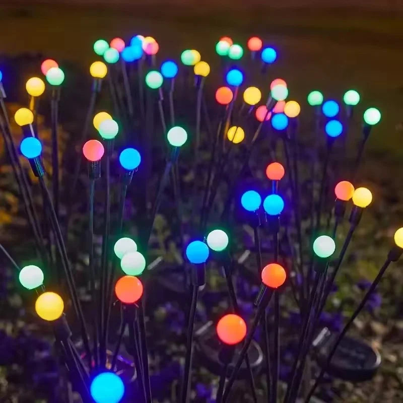Lumières extérieures lampe de jardin solaire LED luciole prise de terre lampe IP65 étanche pour paysage cour vacances lumière décor