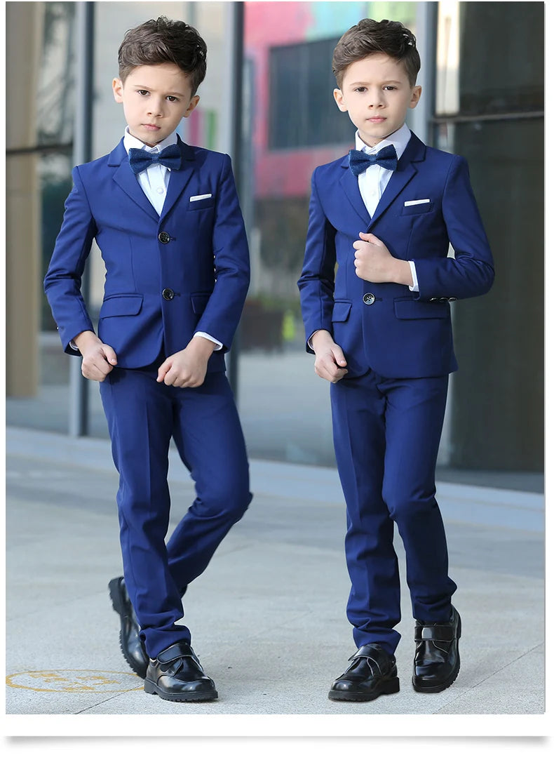 Formal suit for boys, for weddings, white party blazer, trousers, christening outfit, children's suit, prom tuxedo set for men and teenagers