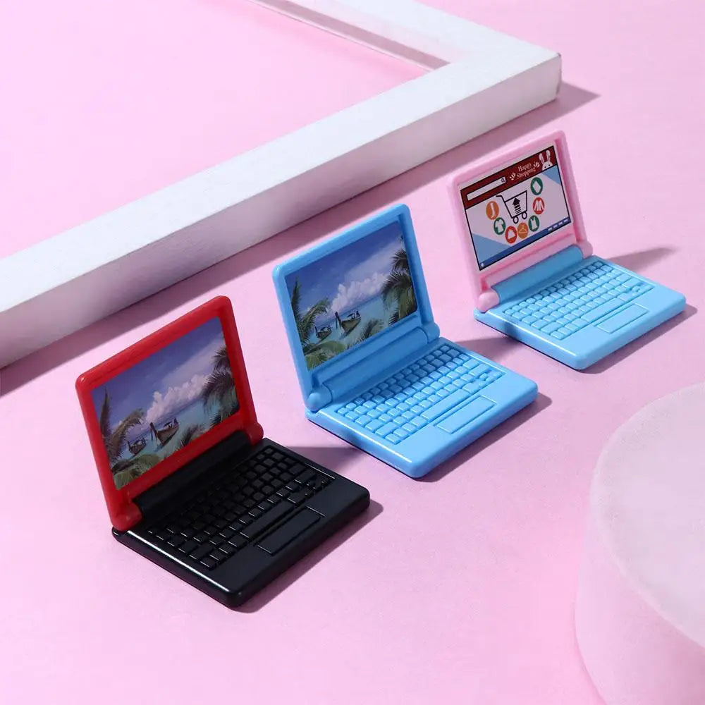 Ordinateur Miniature bricolage accessoires maison de poupée meubles de maison de poupée ordinateur maison de poupée Miniature Simulation ordinateur portable