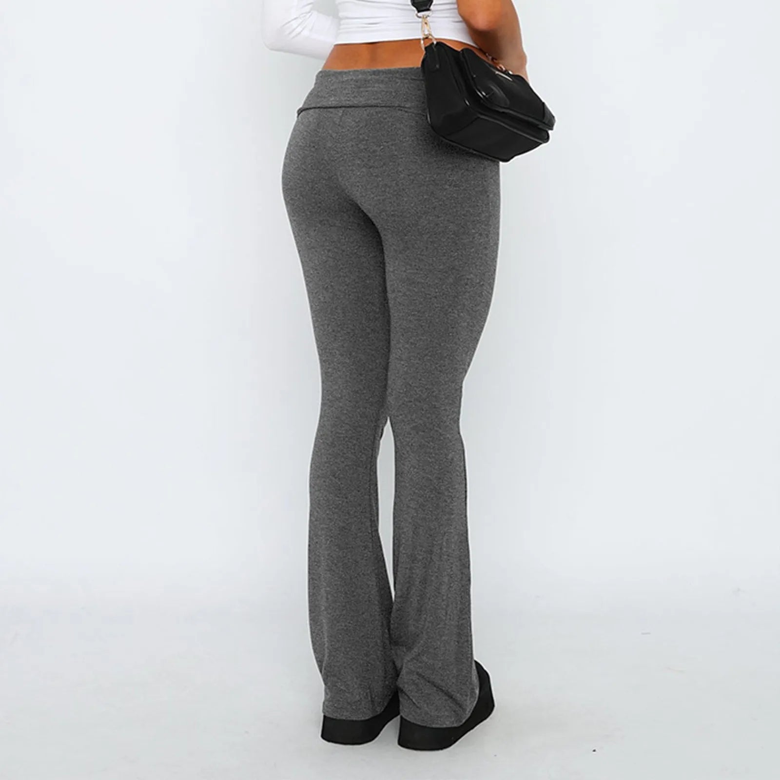 Leggings évasés pour femmes, taille haute, jambes larges, pantalons de Yoga, collants d'entraînement, de Fitness, de sport, vêtements amincissants décontractés