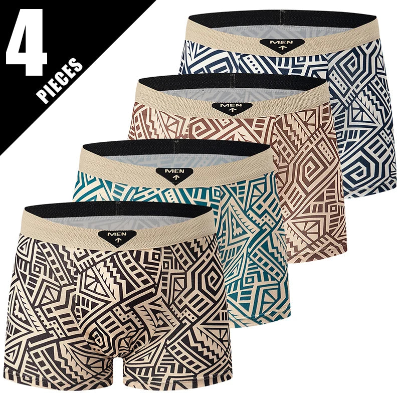 4/10 Pack adolescents à adultes Parent-enfant Boyshort Simple mode multi-tailles Shorts hommes sous-vêtements confortables taille élastique P