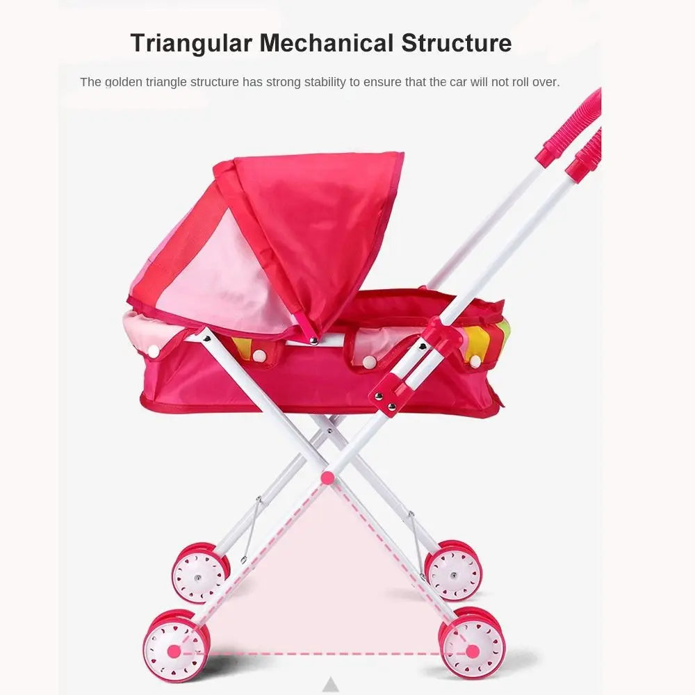 Poupées landau bébé poussette jouer jeu enfants maison accessoires meubles jouet semblant jouer jouet pour les tout-petits petites filles garçons enfants