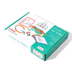 Jouets de puzzle pour l'éducation précoce des enfants, anneaux créatifs en bois, bâtons, puzzles, formation à la pensée logique abstraite, parent-enfant