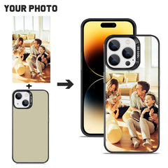 Coque de téléphone personnalisée pour iPhone 16 15 14 Plus 12 13 11 15 Pro MAX XR XS X 7 8 SE, Design de couverture, Photo, nom, Photo