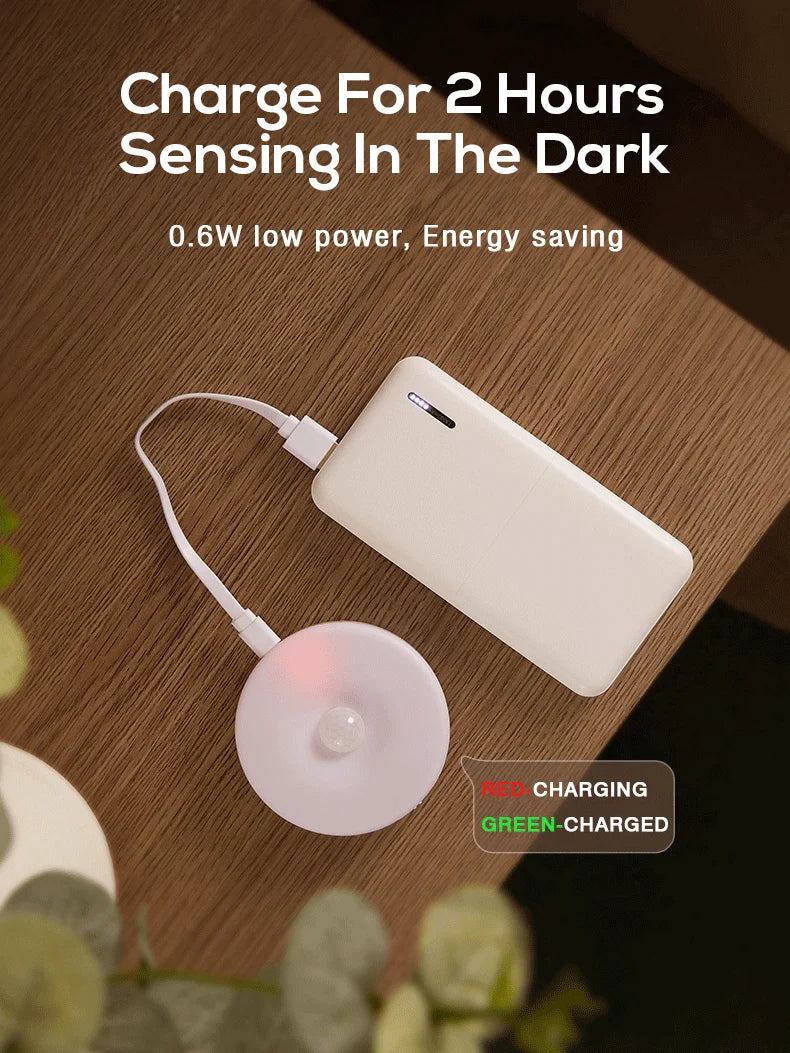 Veilleuse LED aste sans fil pour enfants, mini lampe de chevet portable, détecteur de mouvement, bébé