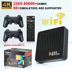 G11 Pro Game Box 4K HD TV Game Stick Console de jeu vidéo 128G intégré 40000 jeux rétro lecteur de jeu Portable manette de jeu sans fil