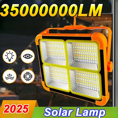 2025 New Outdoor Solar Lamp 35000000 LM LED Solar Light Outdoor Solar Light Emergency Camping Light Type-C Hanging Lantern