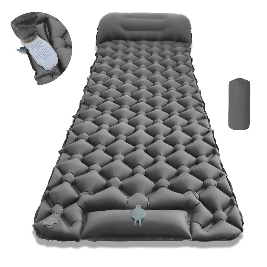 Nouveau matelas gonflable simple - Connectable, léger et portable pour le camping, les voyages, l'usage domestique - Expédition rapide!