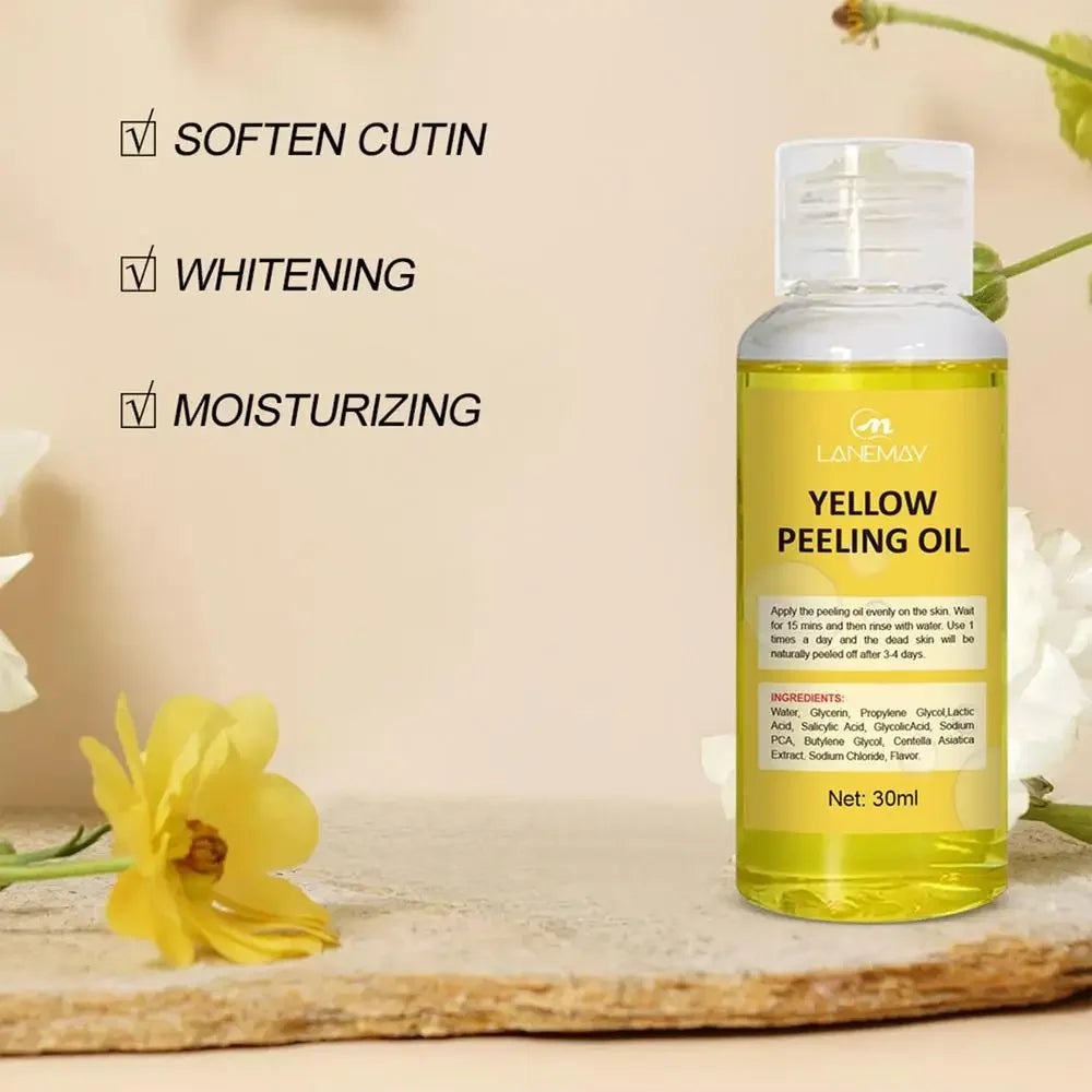 Sérum blanchissant jaune Wiltshire Peeling, huile de soin de la peau à fréquence exponsive, peau foncée, enlever les bras, les genoux, les jambes, mélanine, gIslande éclaircissant pour le corps
