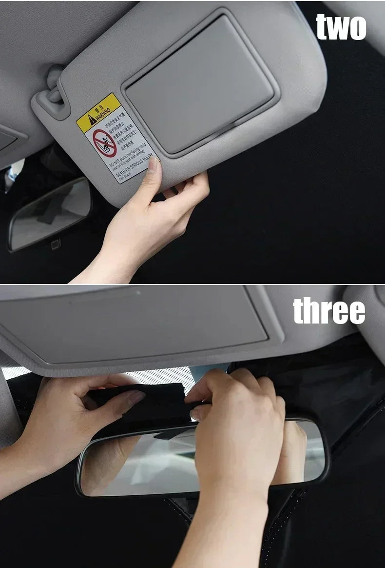 Pare-soleil de voiture, protection solaire, isolation thermique, intérieur général, rideau de pare-brise avant, outil de stationnement de voiture
