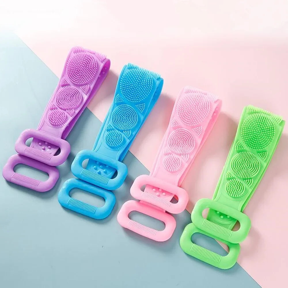 Épurateur de corps en Silicone, Massage du dos, éponge exfoliante, brosse de bain, salle de bain, brosse de douche, lavage du corps, épilation, éponge de bain