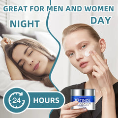 Crème anti-âge raffermissante au rétinol déformable remodelante, raffermissante, liftante, estompe les ridules, blanchissante, hydratante, éclaircissante, soins pour la peau, cosmétique