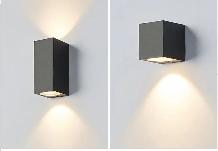 Applique Murale LED à Double Tête Imperméable Conforme à la Norme IP65, Éclairage d'Extérieur, 5/10W