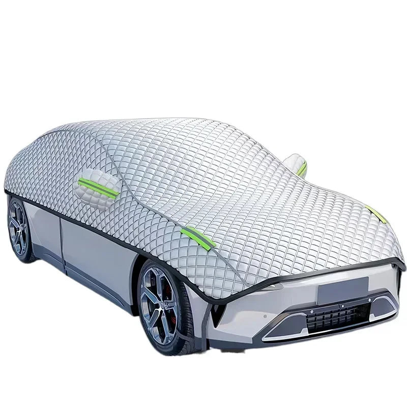 Outdoor car cover, waterproof, four-season windshield protector, hail protection, snow cover, sunshade, frost protection pieces