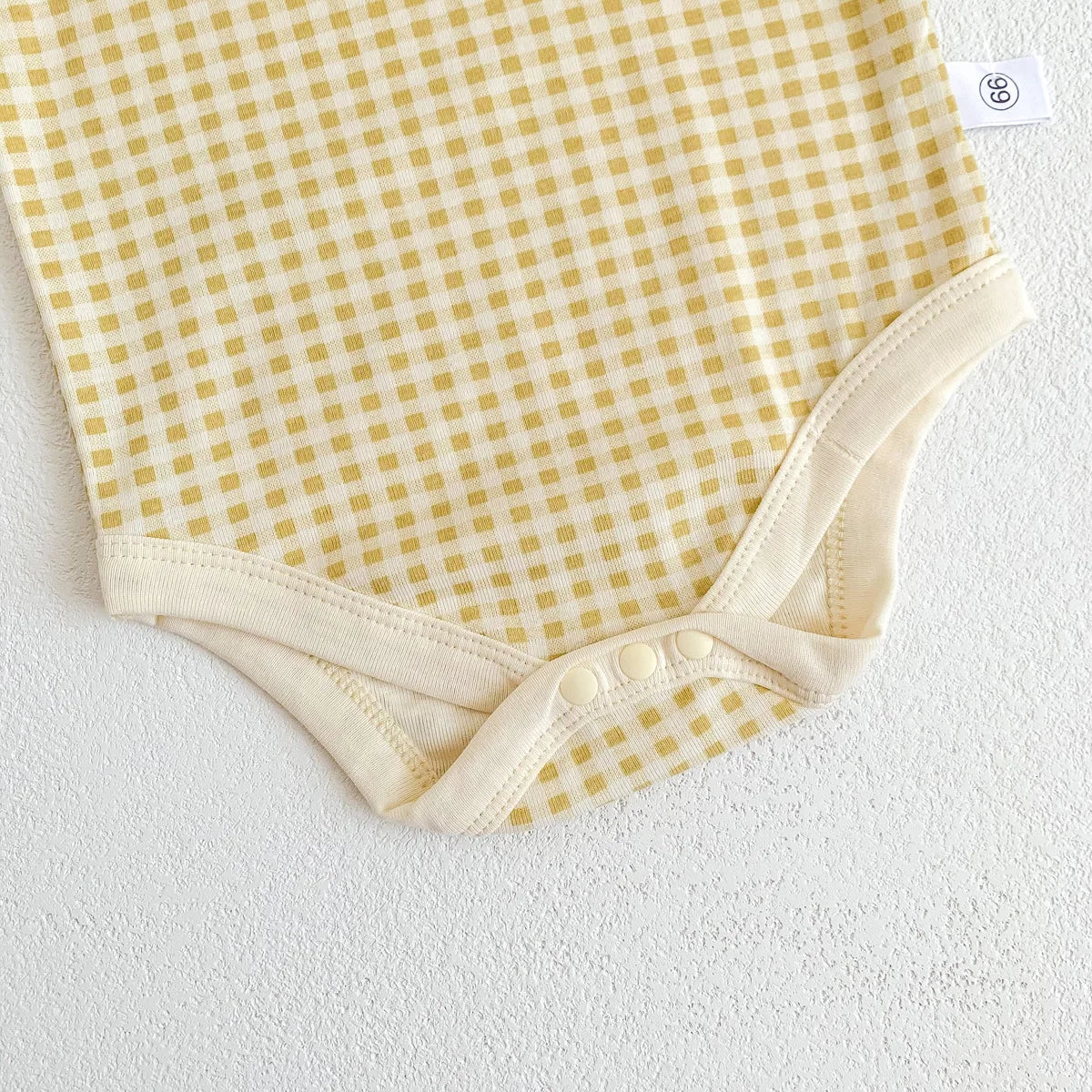 Été nouveau-né bébé filles sans manches fronde Plaid tenues coton doux combinaisons infantile enfants vêtements de sport body