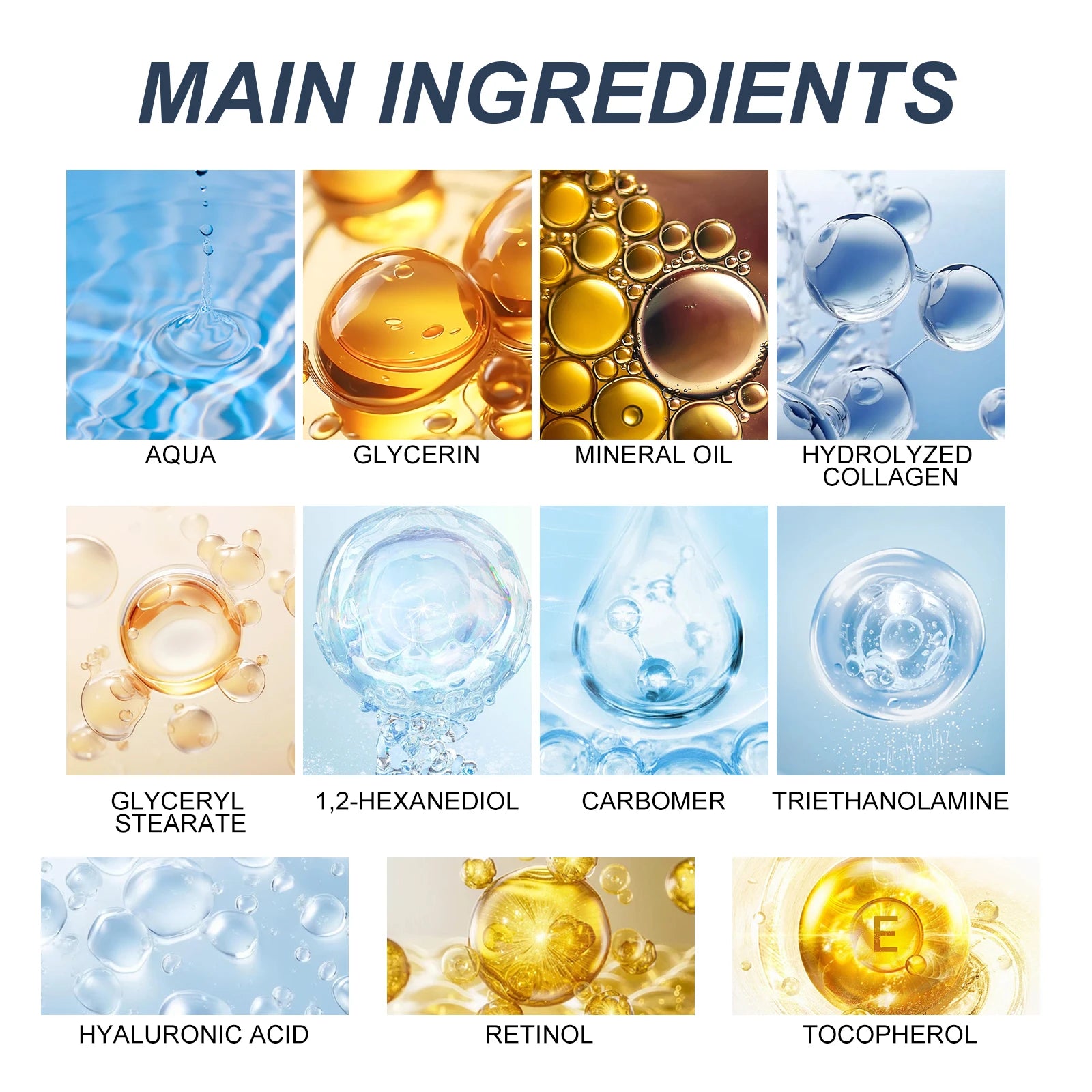 Crème pour le visage au rétinol pour hommes, raffermissante, éclaircissante, estompe les ridules, Anti-poches, hydratante, nourrissante, soins pour la peau du visage