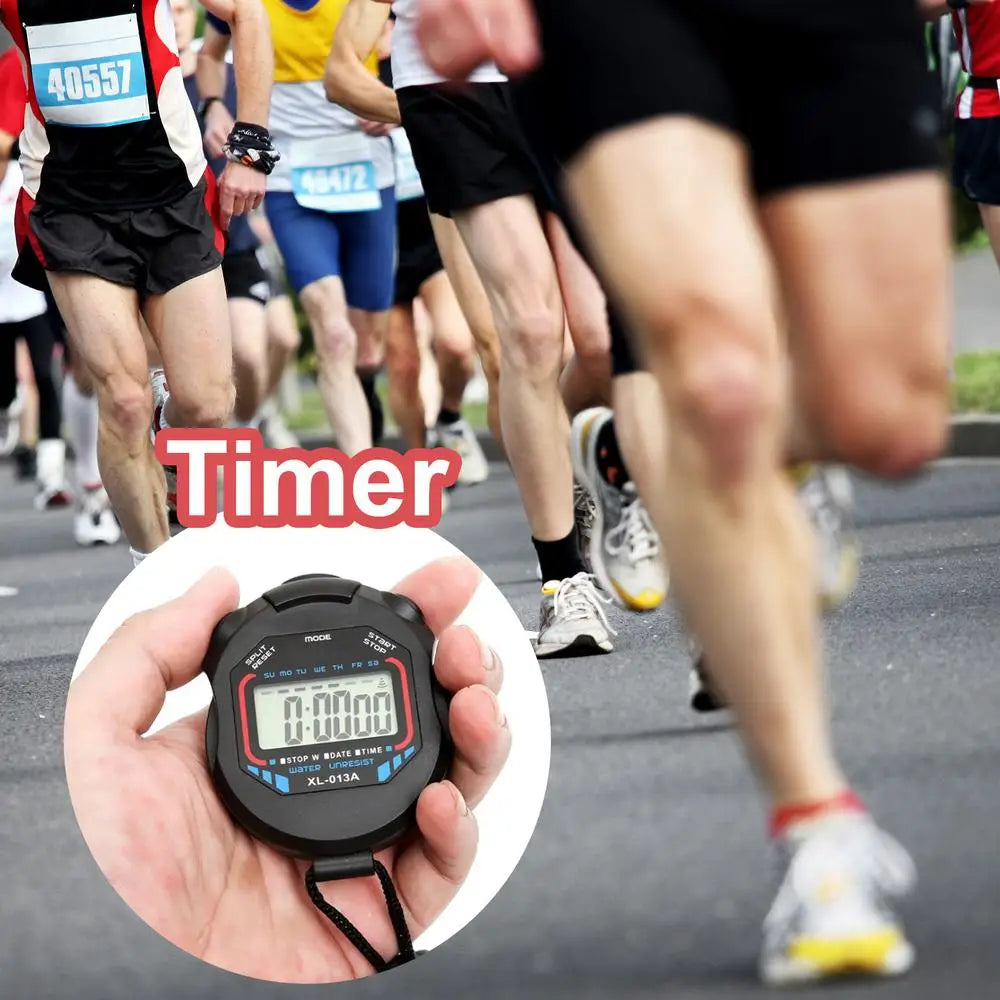 Chronomètre de Sport portatif, 1 pièce, compte à rebours, affichage numérique, chronomètre LCD, minuterie de comptage, minuterie de Fitness