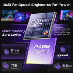 Smartphone Android 15 Cubot P90, écran 6,88 pouces 120 Hz, 24 Go  RAM (12 + 12 Go étendus), 256 Go ROM, processeur G100 Octa-core 2,2 GHz, appareil photo 64 MP, 5100 mAh, NFC, double haut-parleur, telephone portable 4G