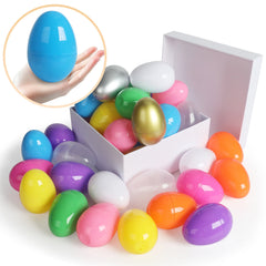 Décoration drôle de pâques, ajout de friandises, œufs de pâques remplissables, décor de fête en plastique, 12 à 24 pièces