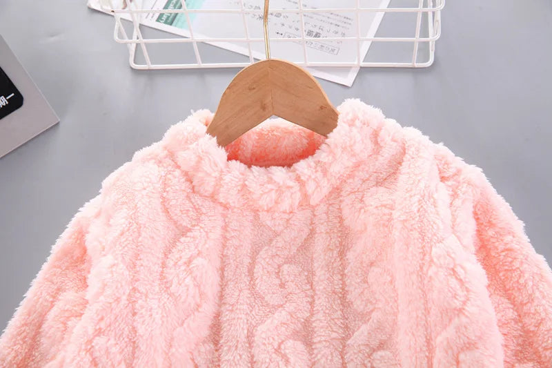 Pyjama chaud en forme de sourire pour garçon et fille, vêtement de nuit pour enfant de 1 à 4 ans, couleur unie, automne et hiver