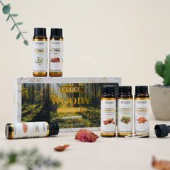 EUQEE huiles essentielles Set 6 bouteilles 10ml huiles d'aromathérapie naturelles pures pour diffuseurs humidificateurs faisant bougie savon