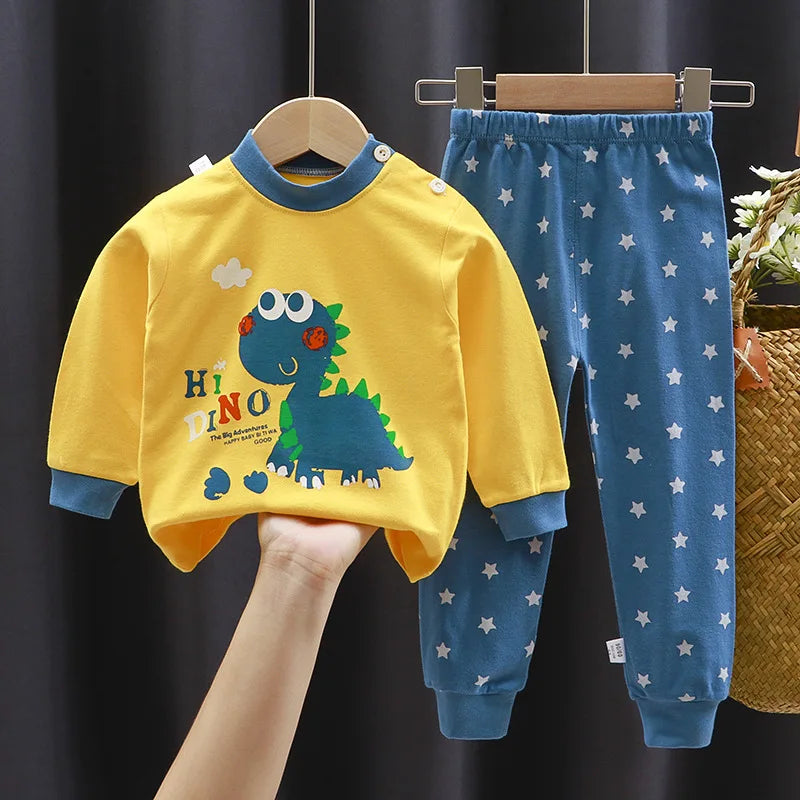 Vêtements pour enfants ensembles pour enfants vêtements pour enfants garçons filles coton automne hiver vêtements pantalons vêtements de nuit sous-vêtements